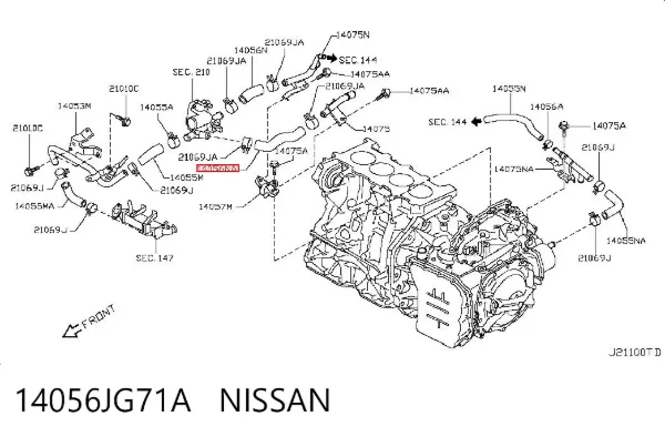  14056JG71A Nissan/Infiniti