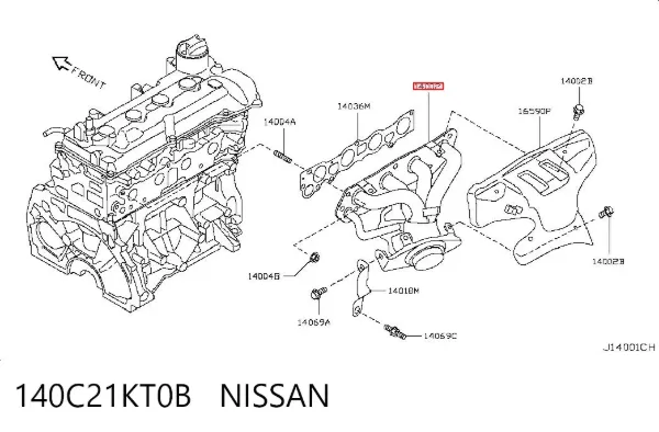 Випускний колектор Nissan JUKE JPN