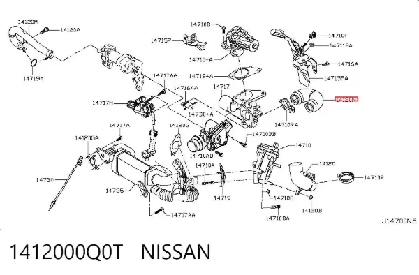  1412000Q0T Nissan/Infiniti