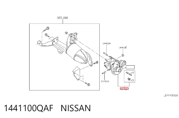 Турбіна 1441100QAF Nissan/Infiniti