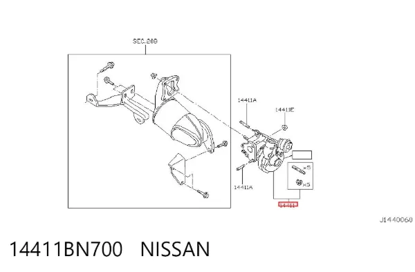 Турбіна 14411BN700 Nissan/Infiniti