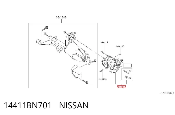 Турбіна 14411BN701 Nissan/Infiniti