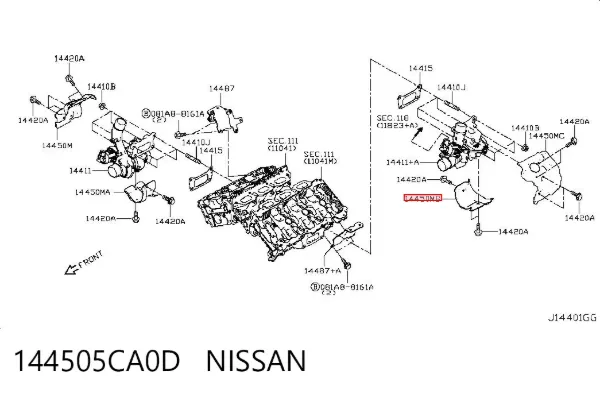  144505CA0D Nissan/Infiniti