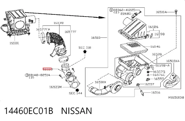  14460EC01B Nissan/Infiniti