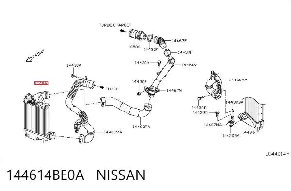 Інтеркулер 144614BE0A Nissan/Infiniti