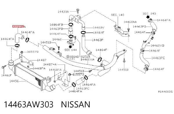  14463AW303 Nissan/Infiniti