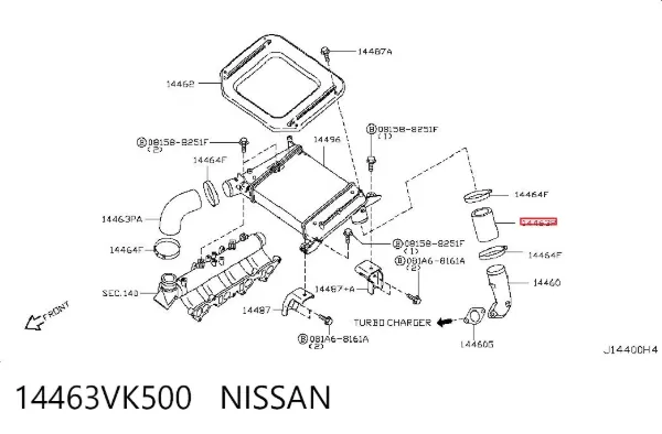  14463VK500 Nissan/Infiniti