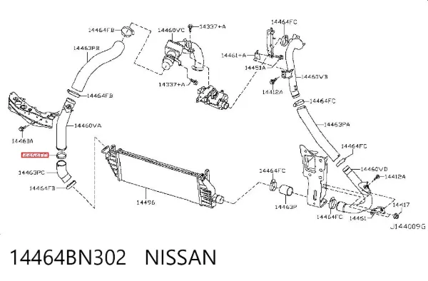  14464BN302 Nissan/Infiniti