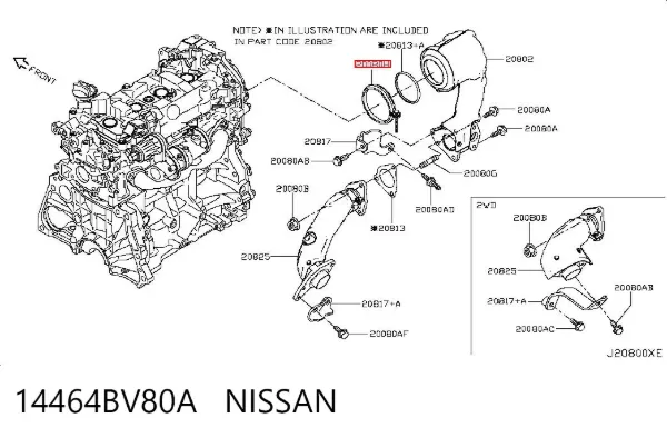  14464BV80A Nissan/Infiniti