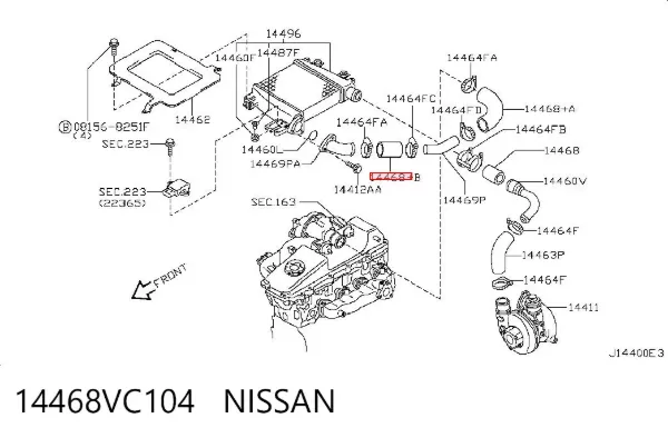  14468VC104 Nissan/Infiniti