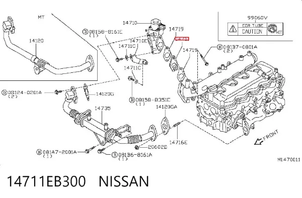  14711EB300 Nissan/Infiniti