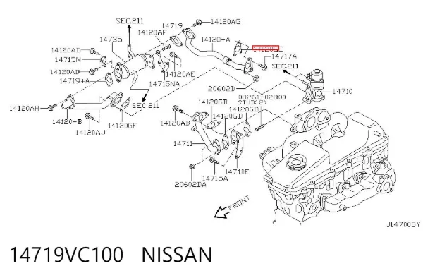  14719VC100 Nissan/Infiniti
