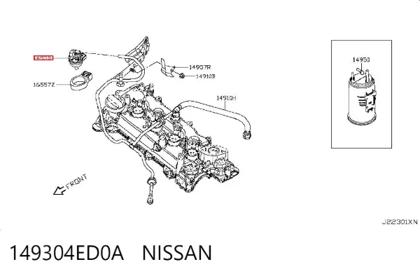  149304ED0A Nissan/Infiniti