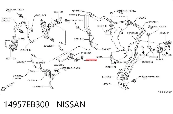  14957EB300 Nissan/Infiniti