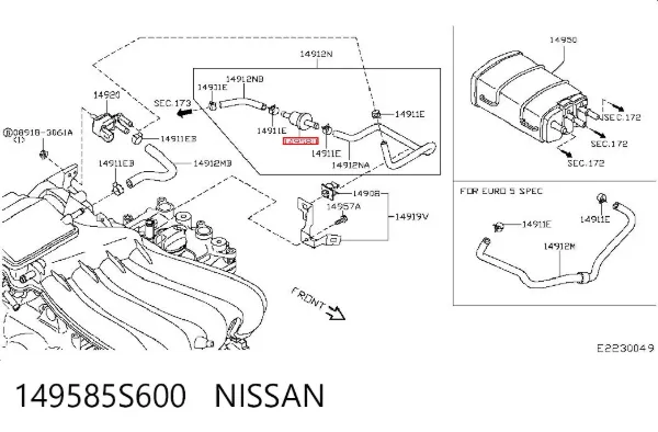  149585S600 Nissan/Infiniti