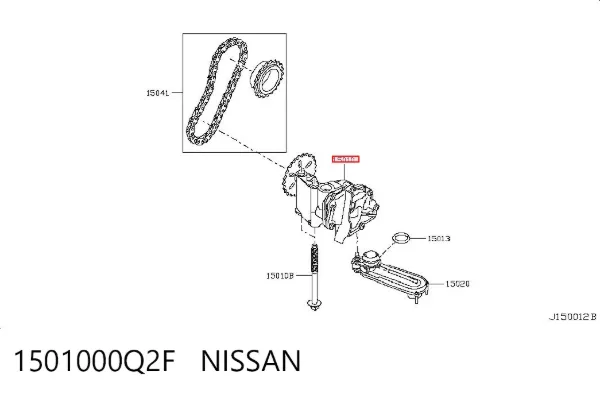 Масляний насос 1501000Q2F Nissan/Infiniti