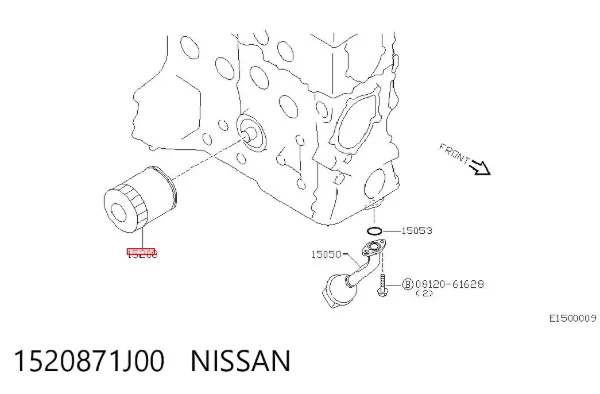 Масляний фільтр 1520871J00 Nissan/Infiniti