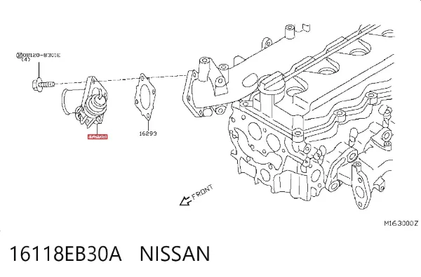 Дросільна заслінка 16118EB30A Nissan/Infiniti