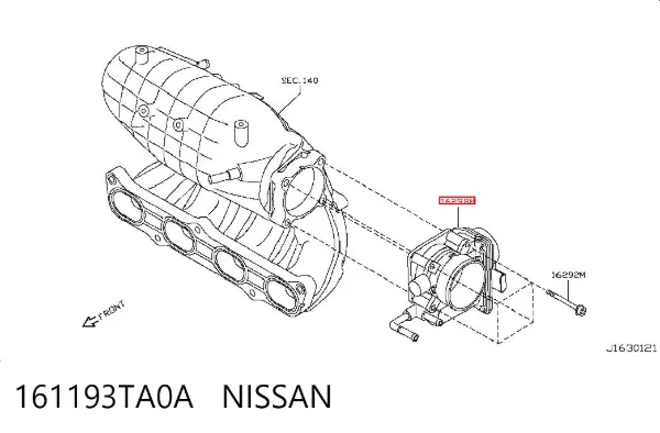 Дросільна заслінка Nissan Rogue T32U