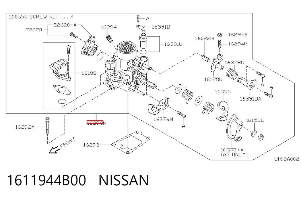Дросільна заслінка 1611944B00 Nissan/Infiniti