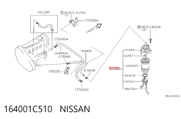  164001C510 Nissan/Infiniti