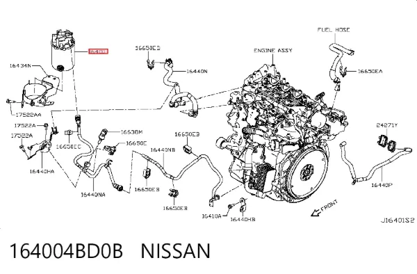 Паливний фільтр 164004BD0B Nissan/Infiniti