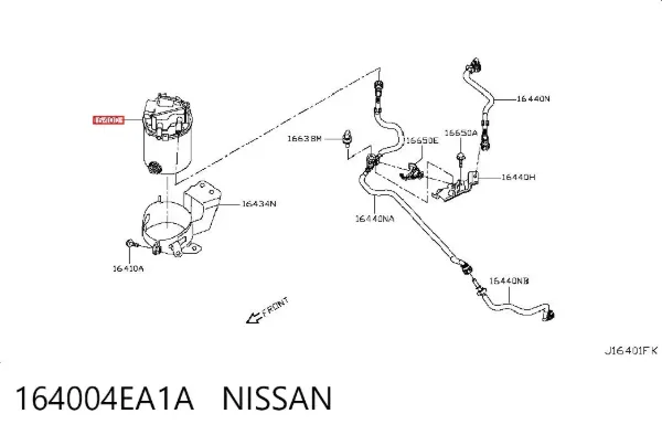 Паливний фільтр 164004EA1A Nissan/Infiniti