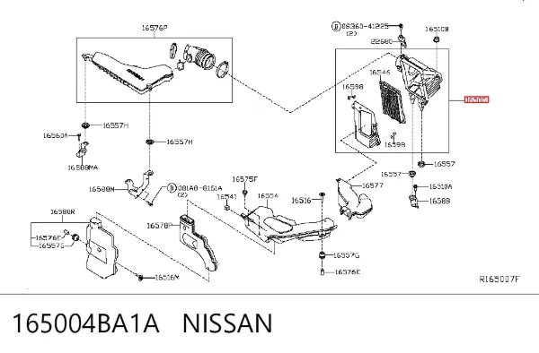 Корпус фільтра 165004BA1A Nissan/Infiniti