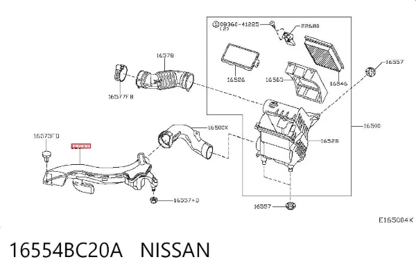  16554BC20A Nissan/Infiniti
