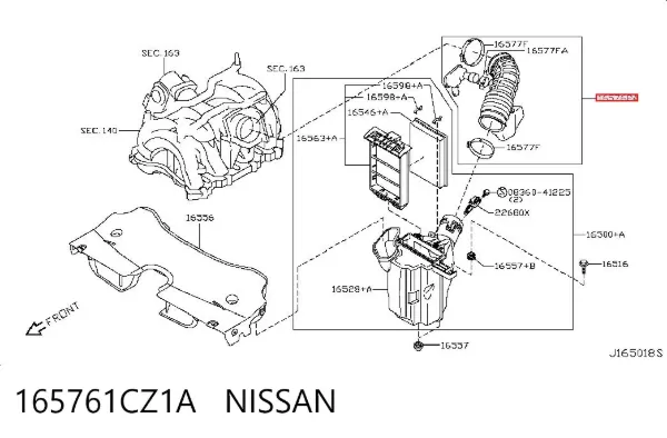 165761CZ1A Nissan/Infiniti