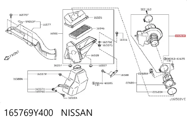  165769Y400 Nissan/Infiniti