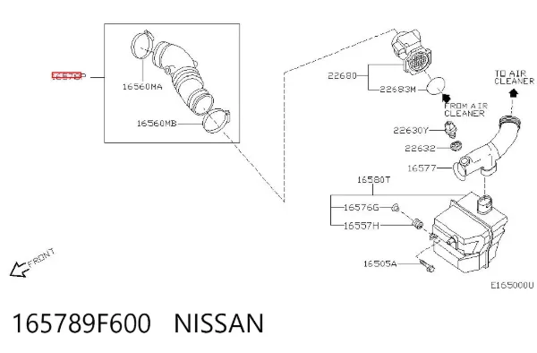  165789F600 Nissan/Infiniti