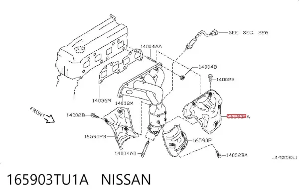  165903TU1A Nissan/Infiniti