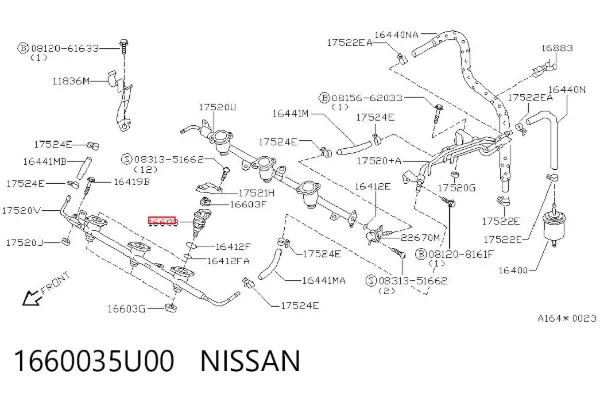 Паливні форсунки Nissan Maxima A32