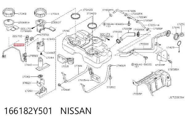  166182Y501 Nissan/Infiniti