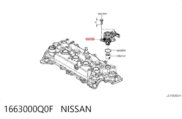 Паливний насос високого тиску 1663000Q0F Nissan/Infiniti