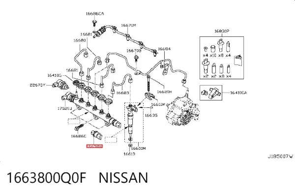 1663800Q0F Nissan/Infiniti