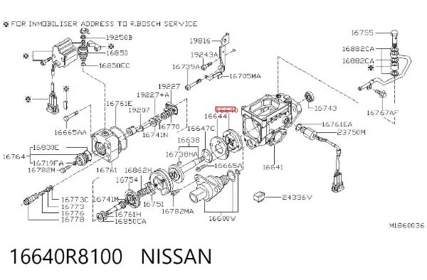  16640R8100 Nissan/Infiniti