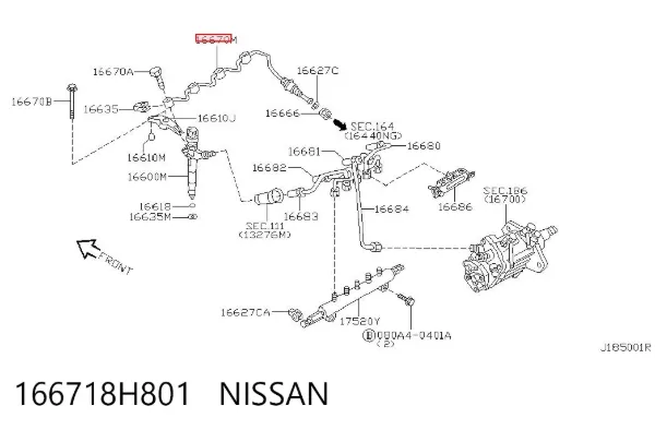  166718H801 Nissan/Infiniti