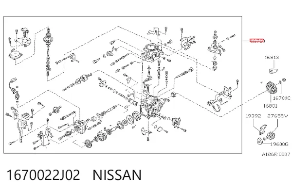 Паливний насос високого тиску 1670022J02 Nissan/Infiniti