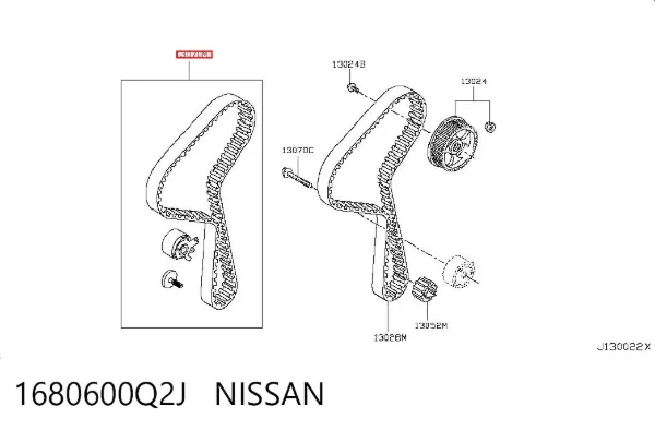 Комплект ГРМ 1680600Q2J Nissan/Infiniti