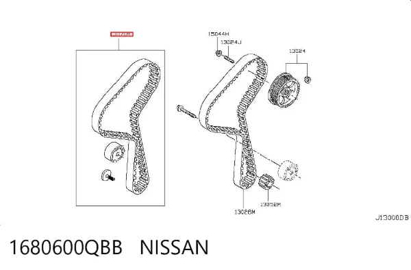 Ролик натягувача ременя ГРМ 1680600QBB Nissan/Infiniti