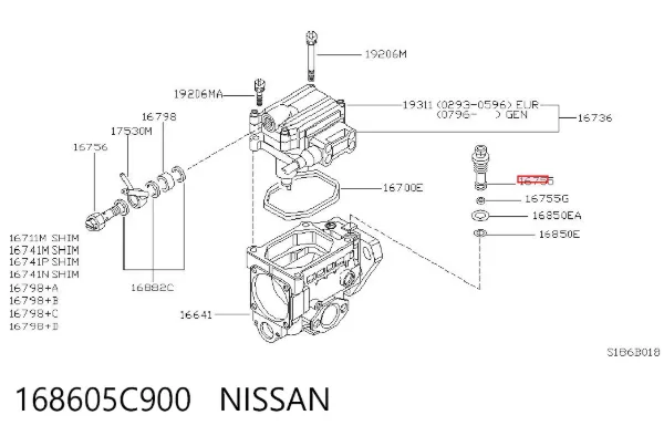  168605C900 Nissan/Infiniti