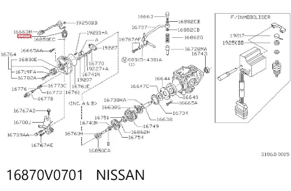 Клапан ПНВТ нагнітальний 16870V0701 Nissan/Infiniti