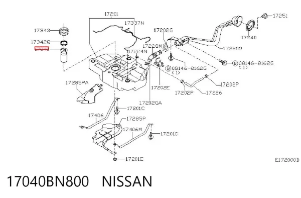 Насос паливний електричний Nissan Almera II