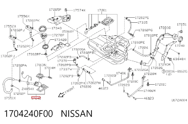 Насос паливний електричний 1704240F00 Nissan/Infiniti