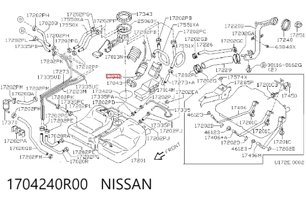 Насос паливний електричний 1704240R00 Nissan/Infiniti