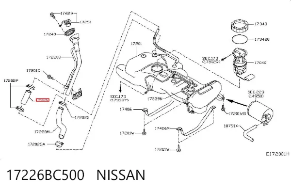  17226BC500 Nissan/Infiniti