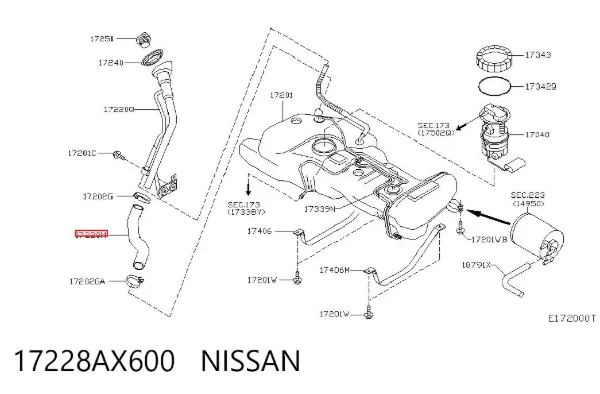  17228AX600 Nissan/Infiniti