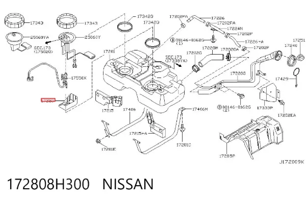  172808H300 Nissan/Infiniti